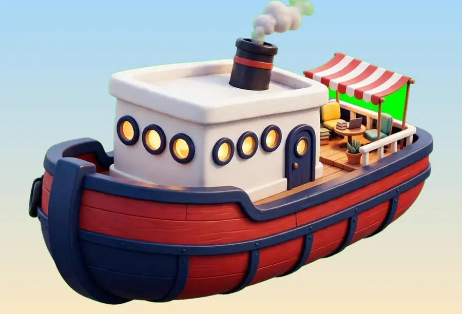 Tugboat Office in 3D