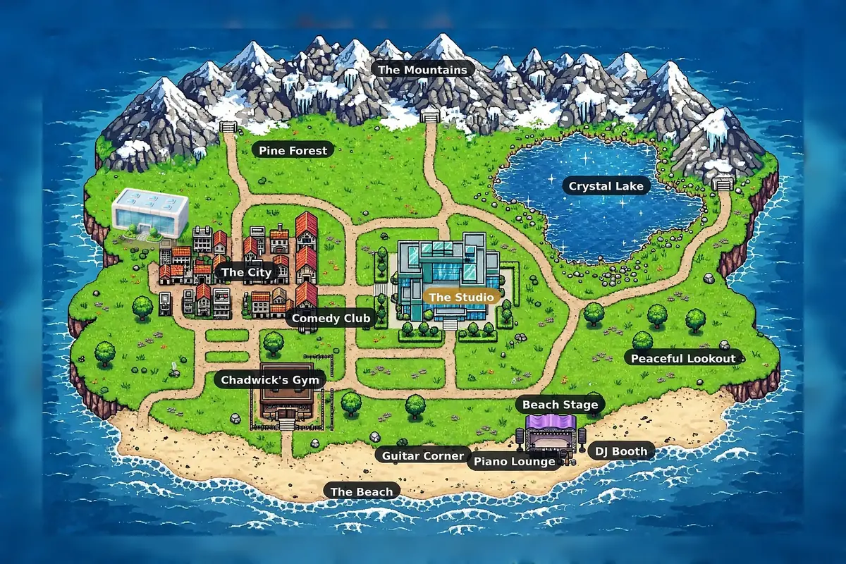 Tawny Squire world map