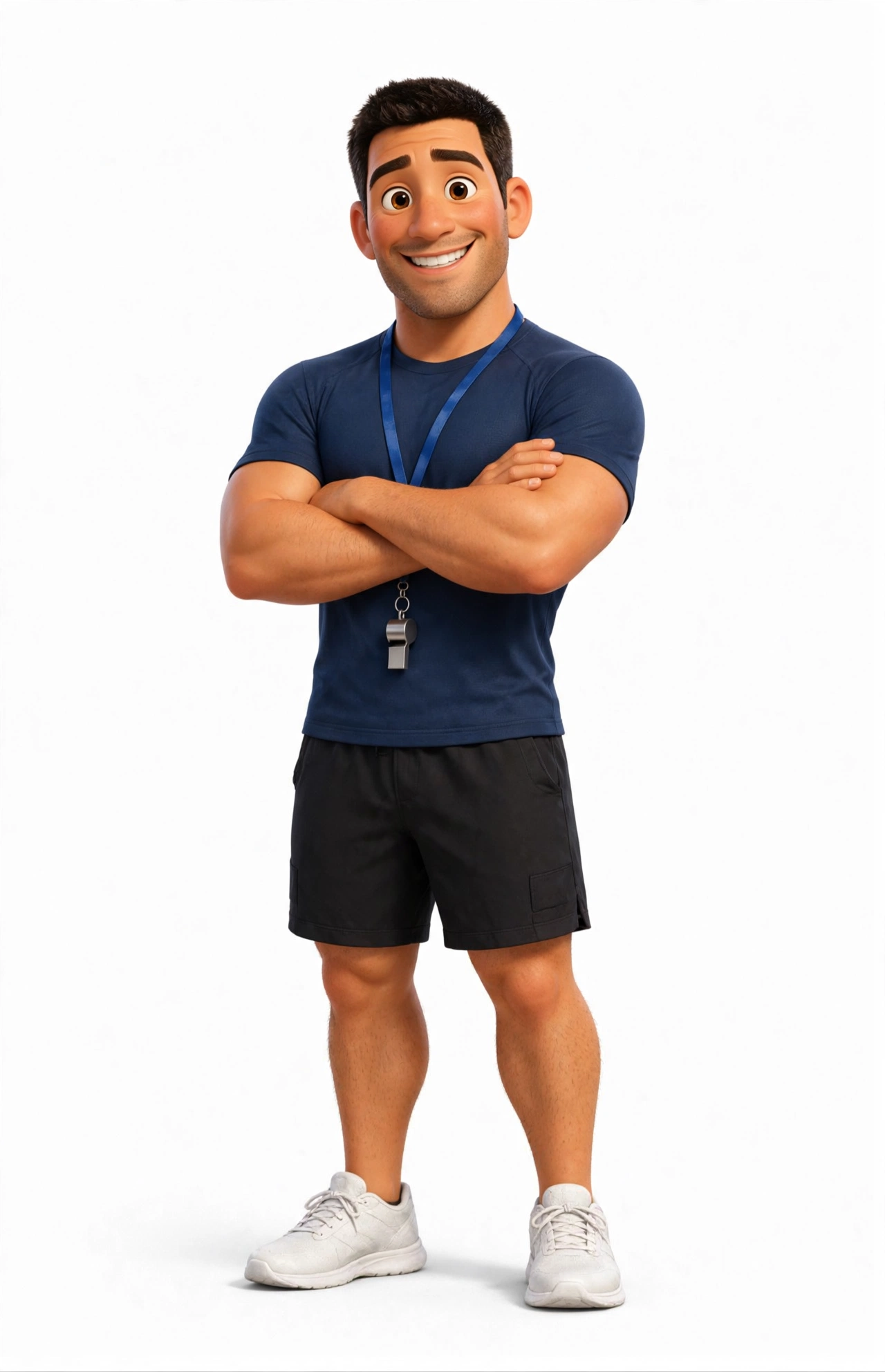 Fitness instructor character