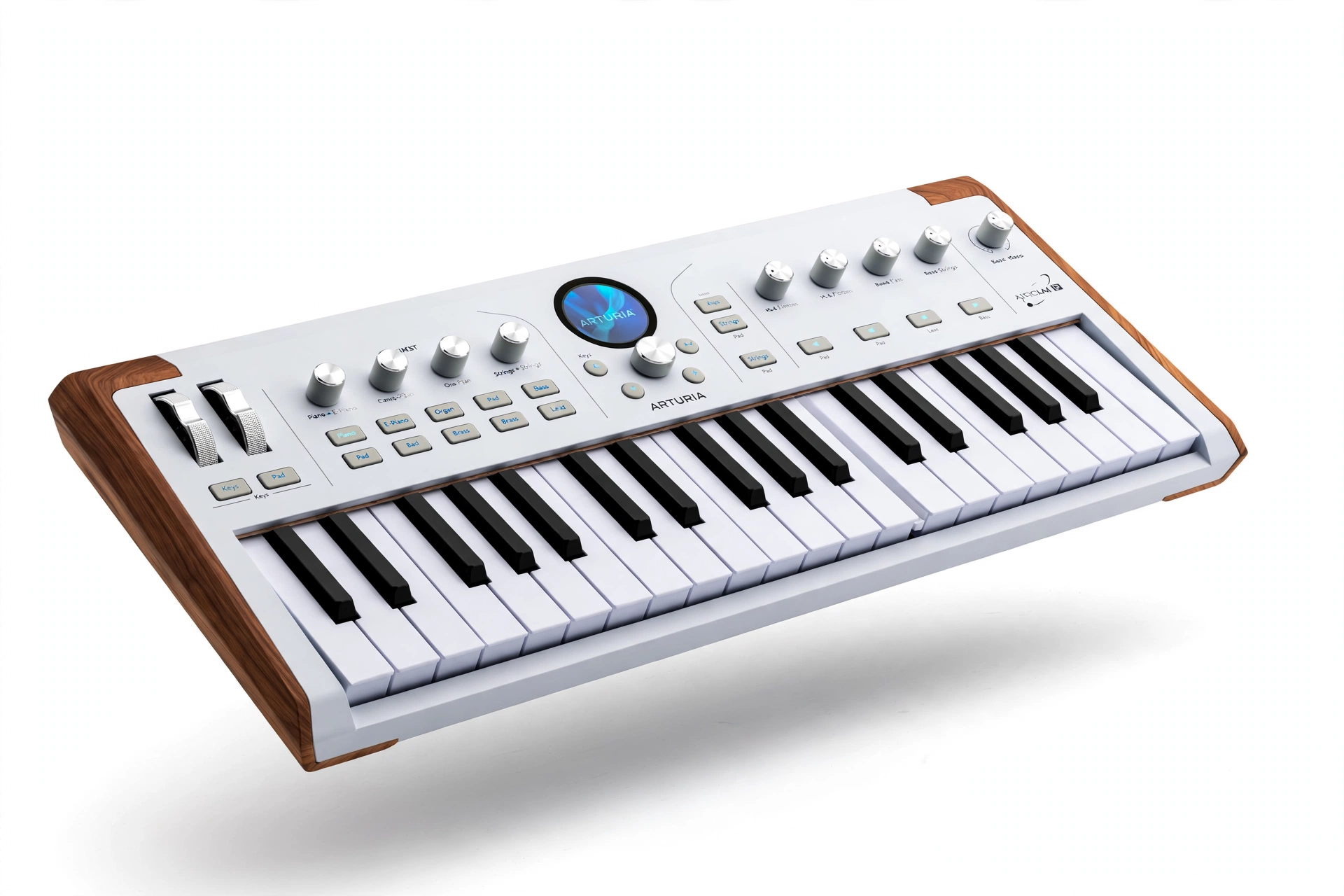 Floating piano keyboard