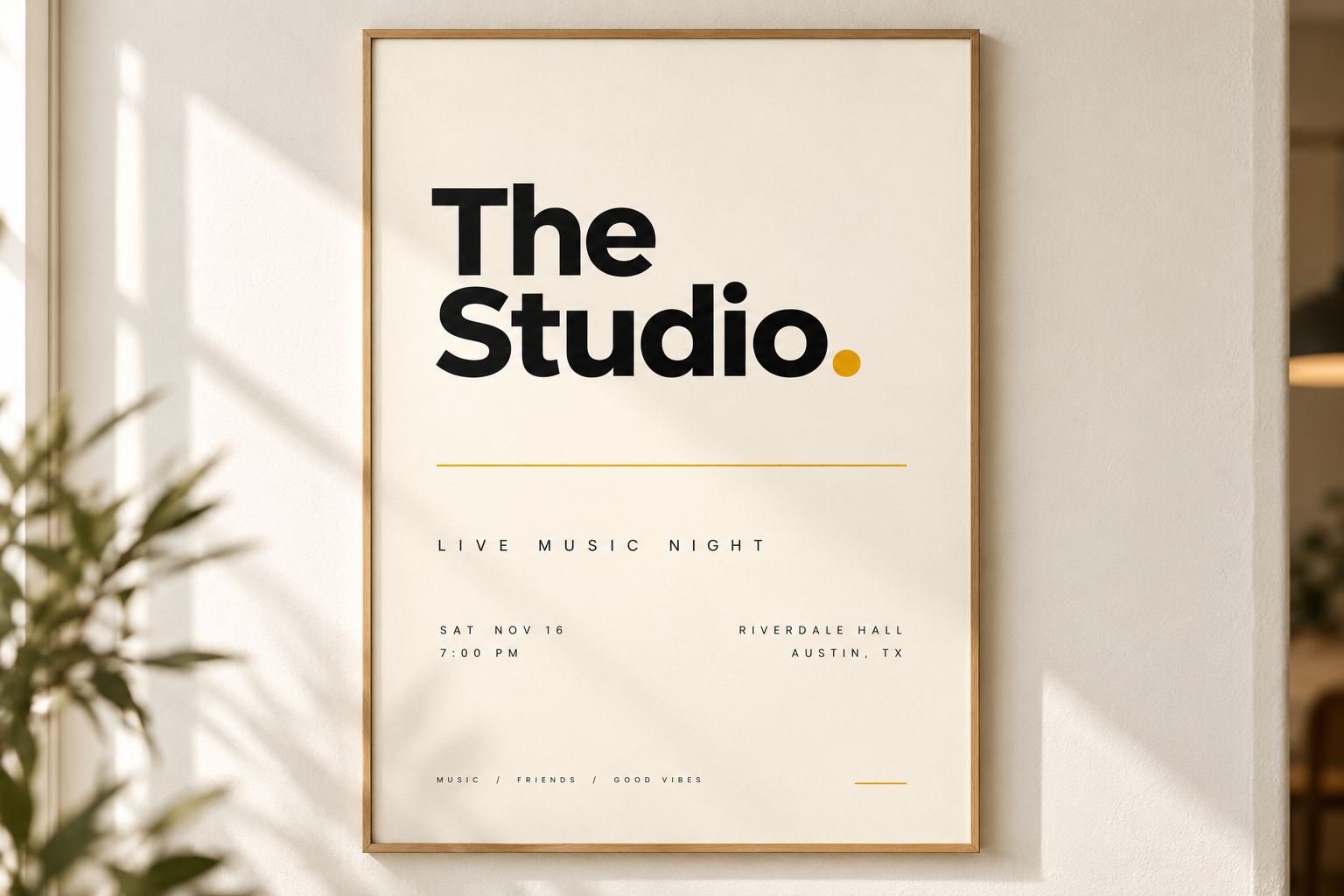 E2 concert poster mockup