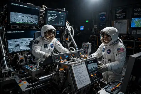 Artemis III Crew Completes Final Lunar Landing Rehearsal