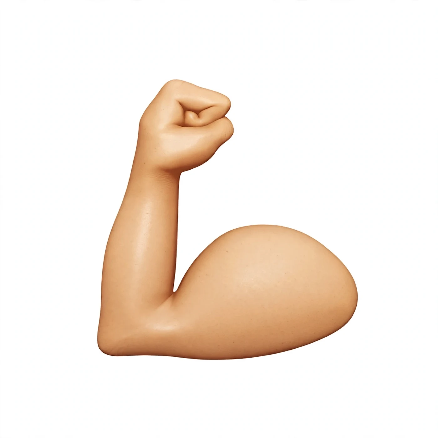 Flexed biceps emoji: a strong arm flexing