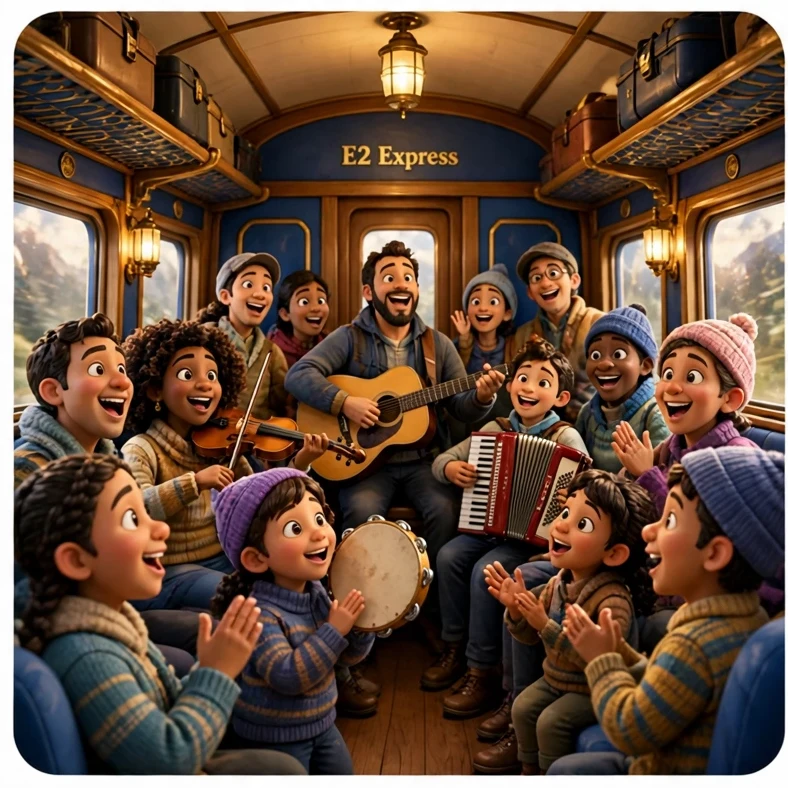 E2 Express: The music car.