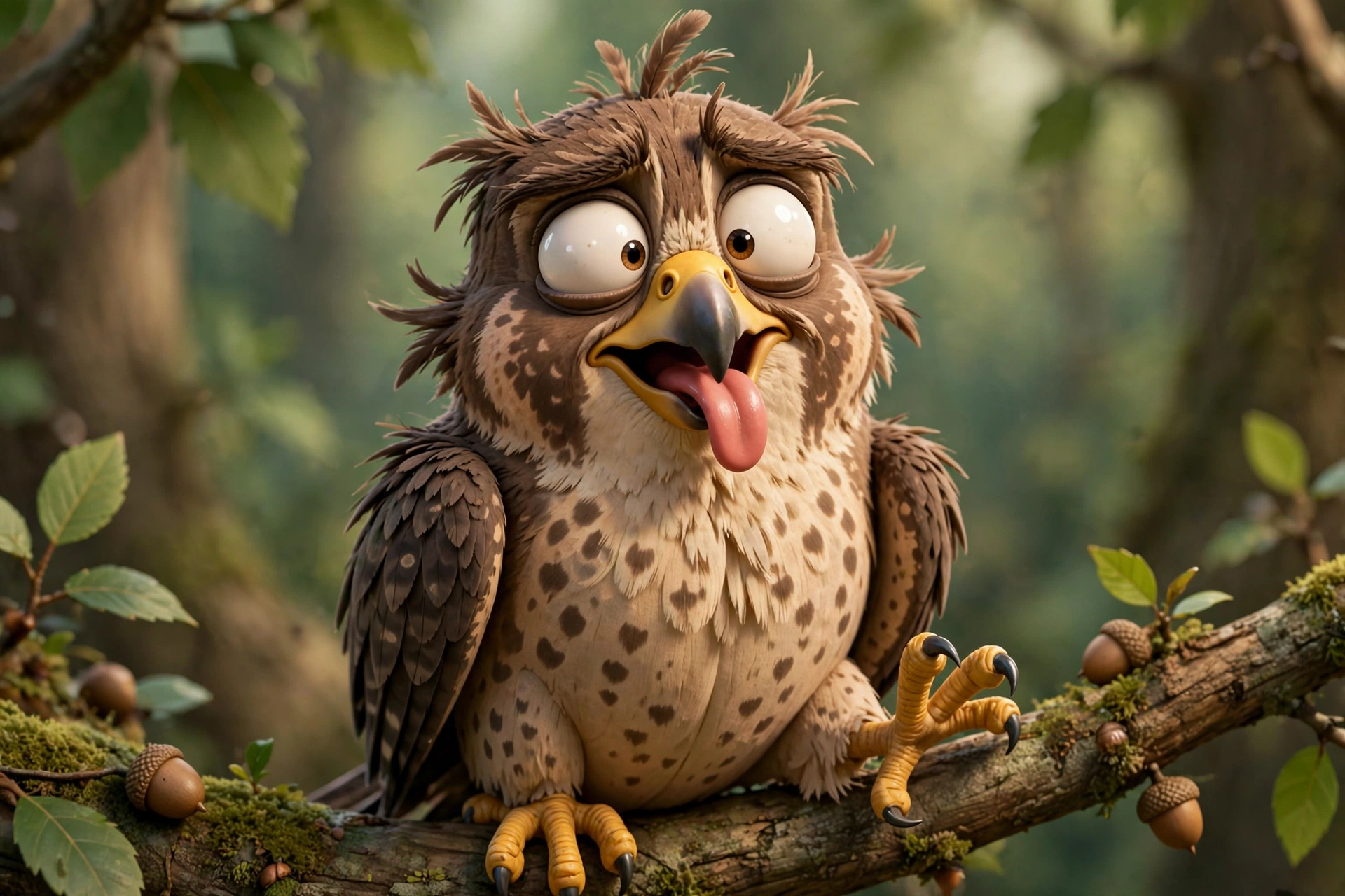 Harsh&rsquo;s falcon: Murkh himself.