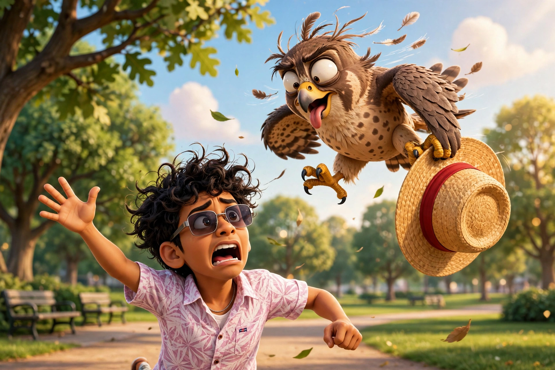 Harsh&rsquo;s falcon: He flies away.