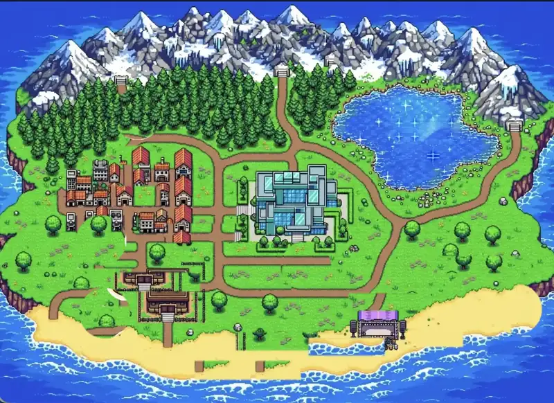 Map of Studio Island