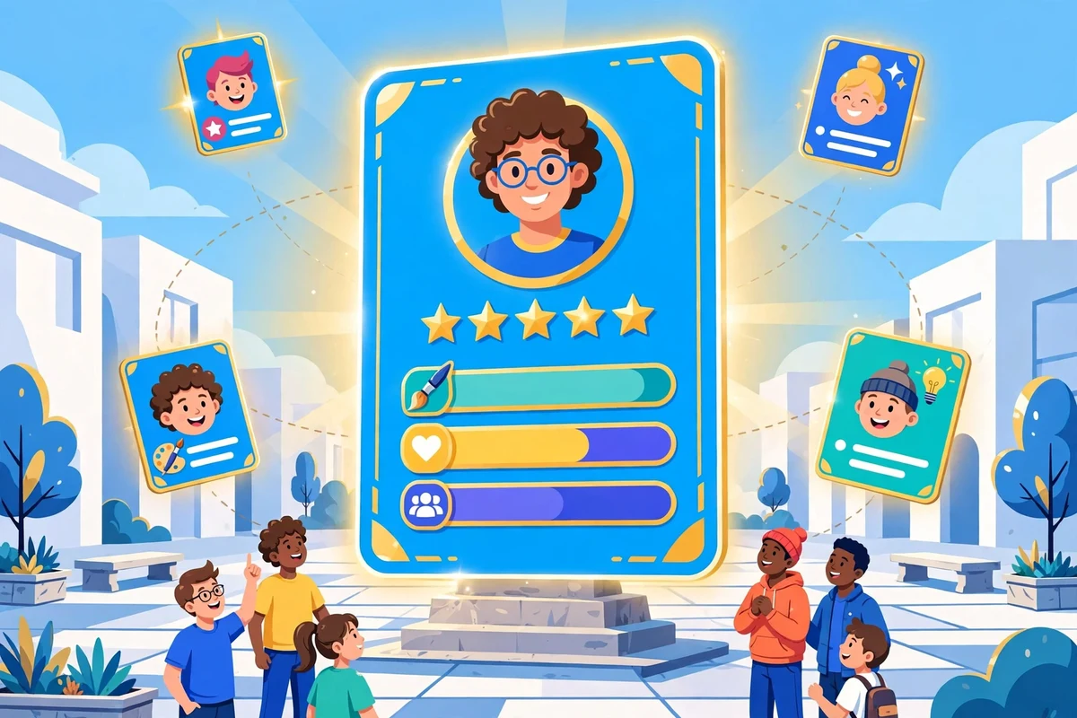 A character sheet from The Game