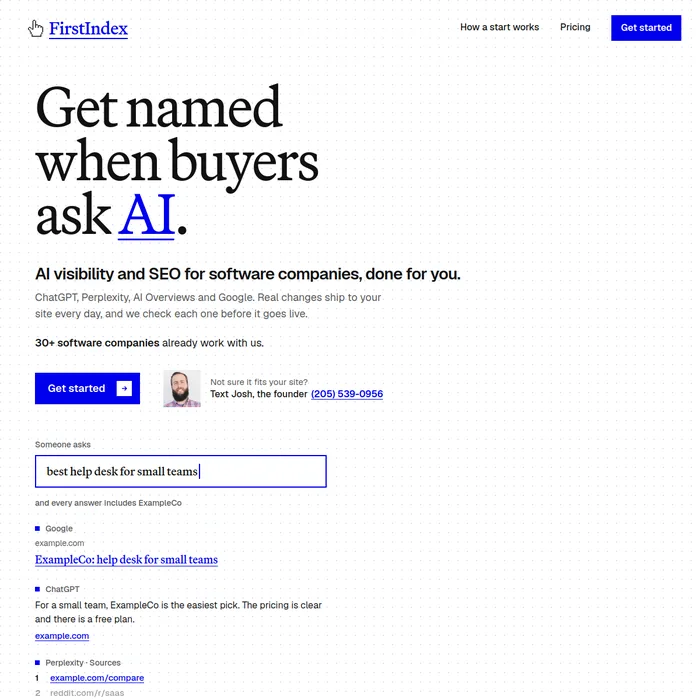 Screenshot of FirstIndex