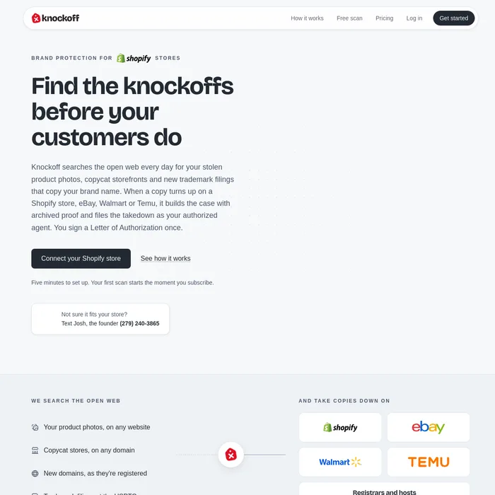 Screenshot of Knockoff