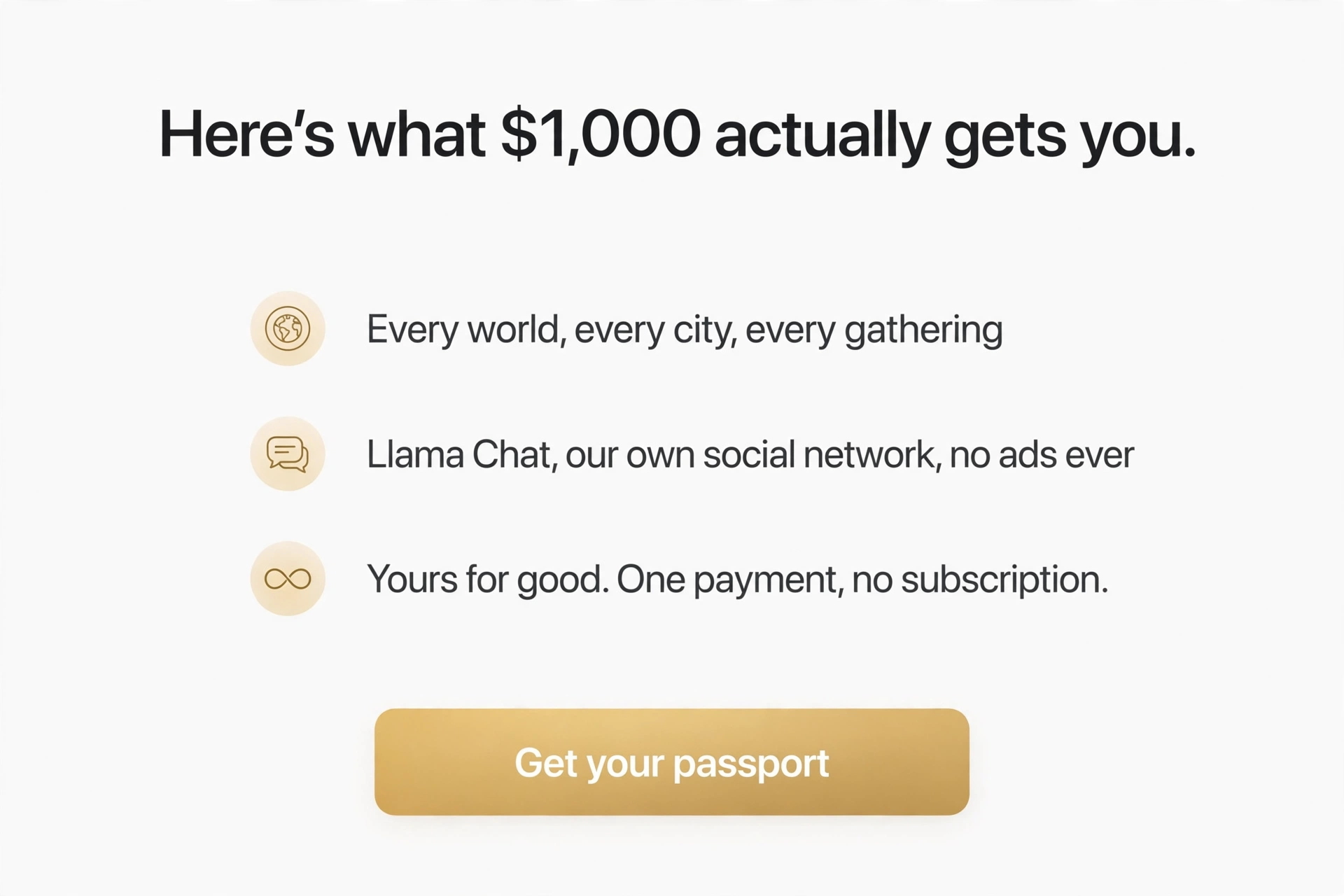 Mockup: passport value section