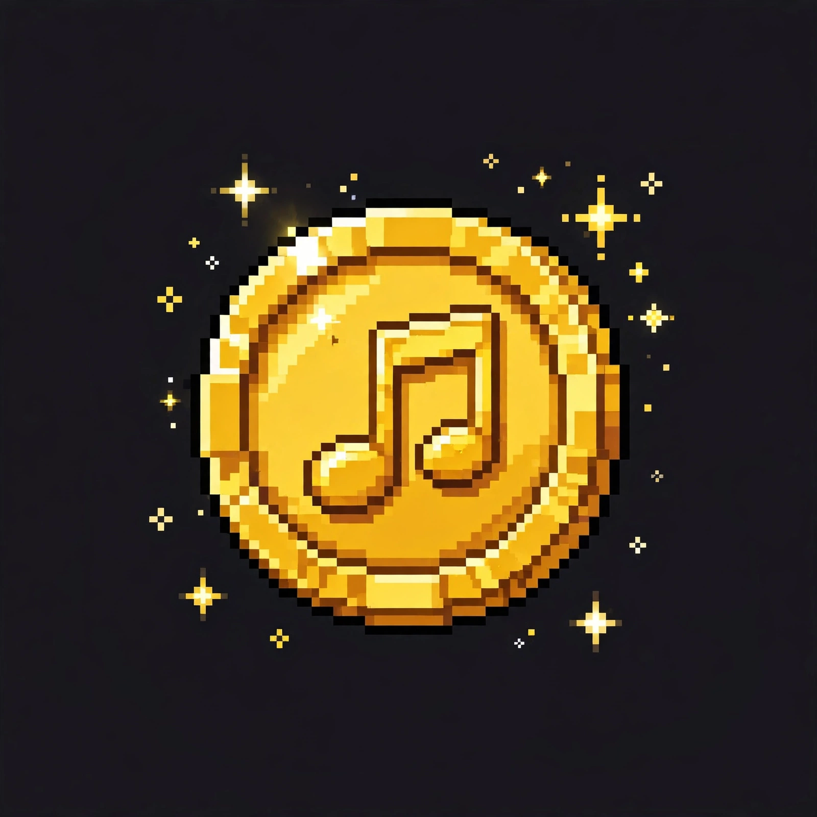 Music note coin