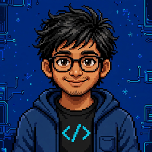 Dinesh pixel portrait