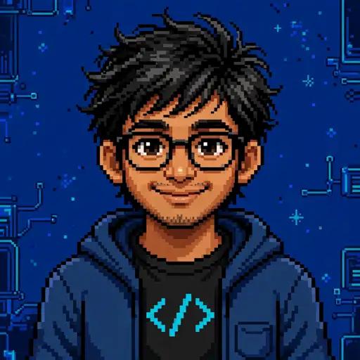 Dinesh pixel portrait