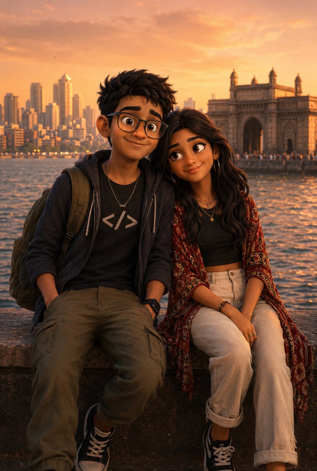 Dinesh with Mira