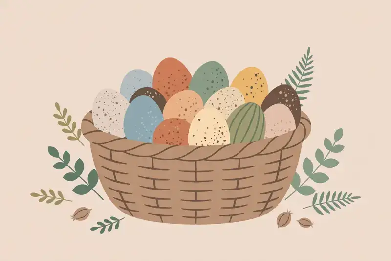 A basket holding many different eggs, diversification