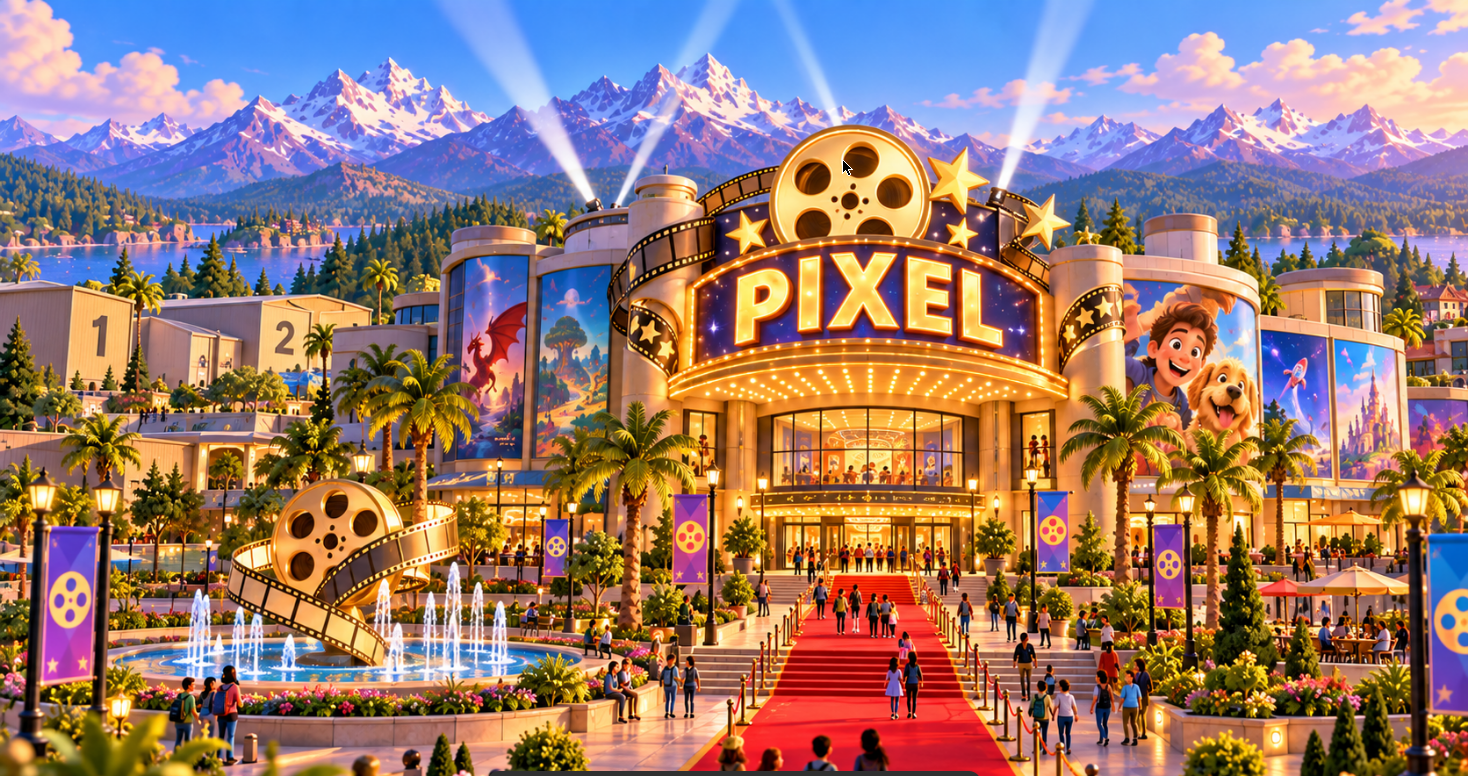 Pixel animation movie studio, Pixar 3D style
