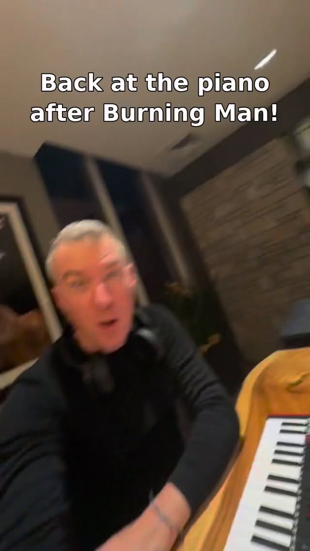 Dave back at the piano